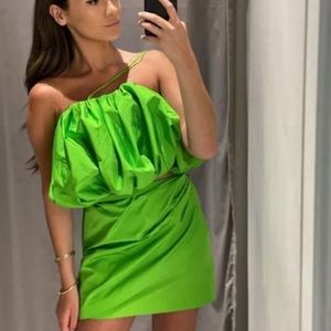 Zara top puffy voluminous top small